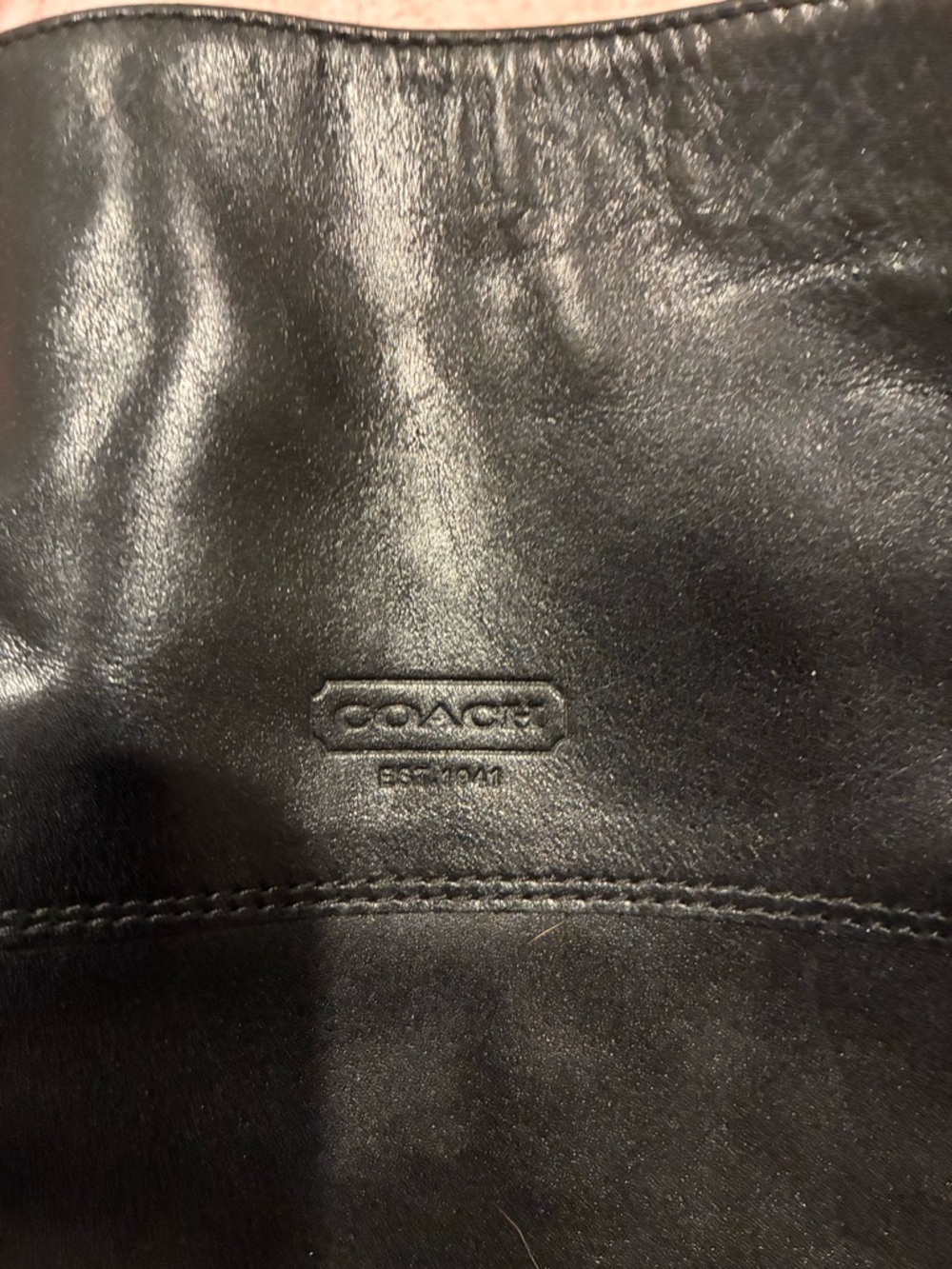Coach Black Pointed-Toe Mid-Heel Knee Boots - Picture 2 of 4